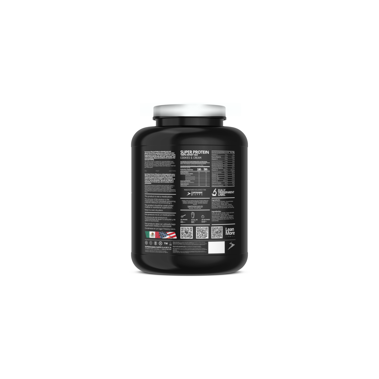 Superprotein 100% Whey ISO | Cookies&Cream | 80 Servicios