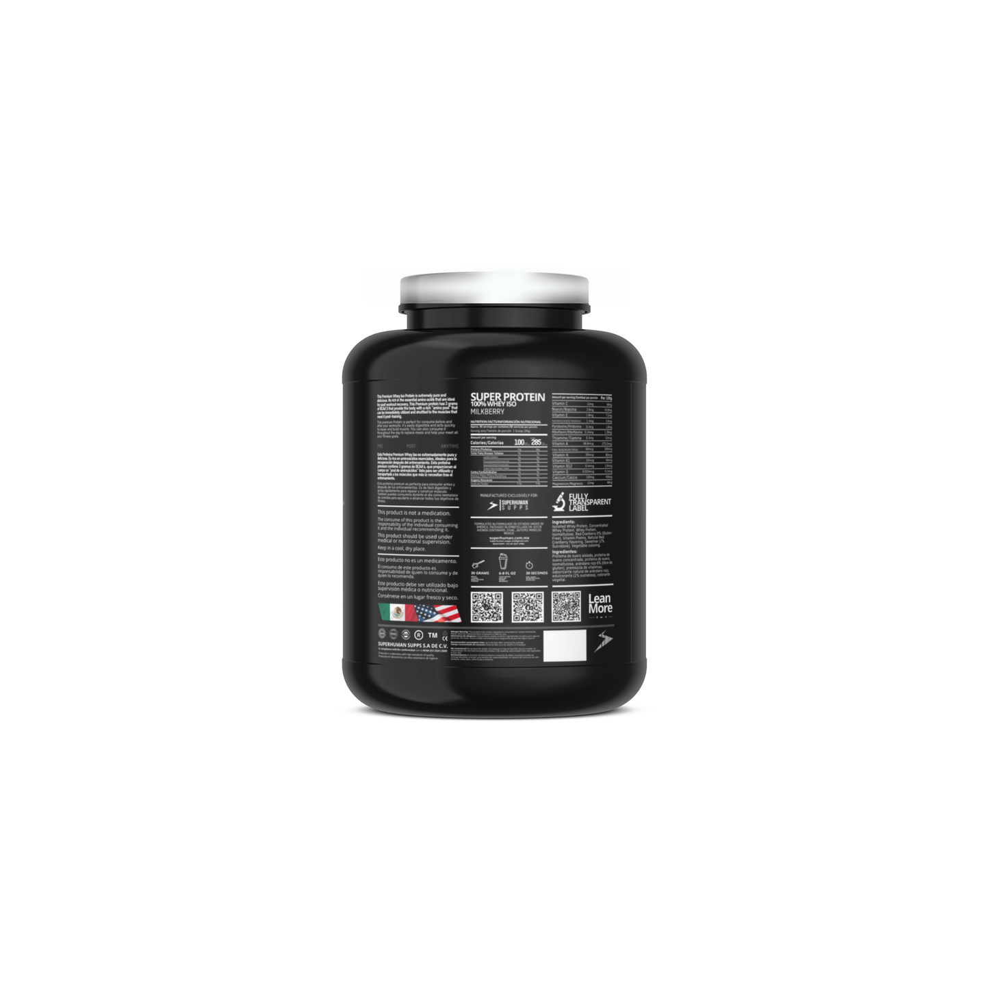 Superprotein 100% Whey ISO | Milkberry | 80 Servicios