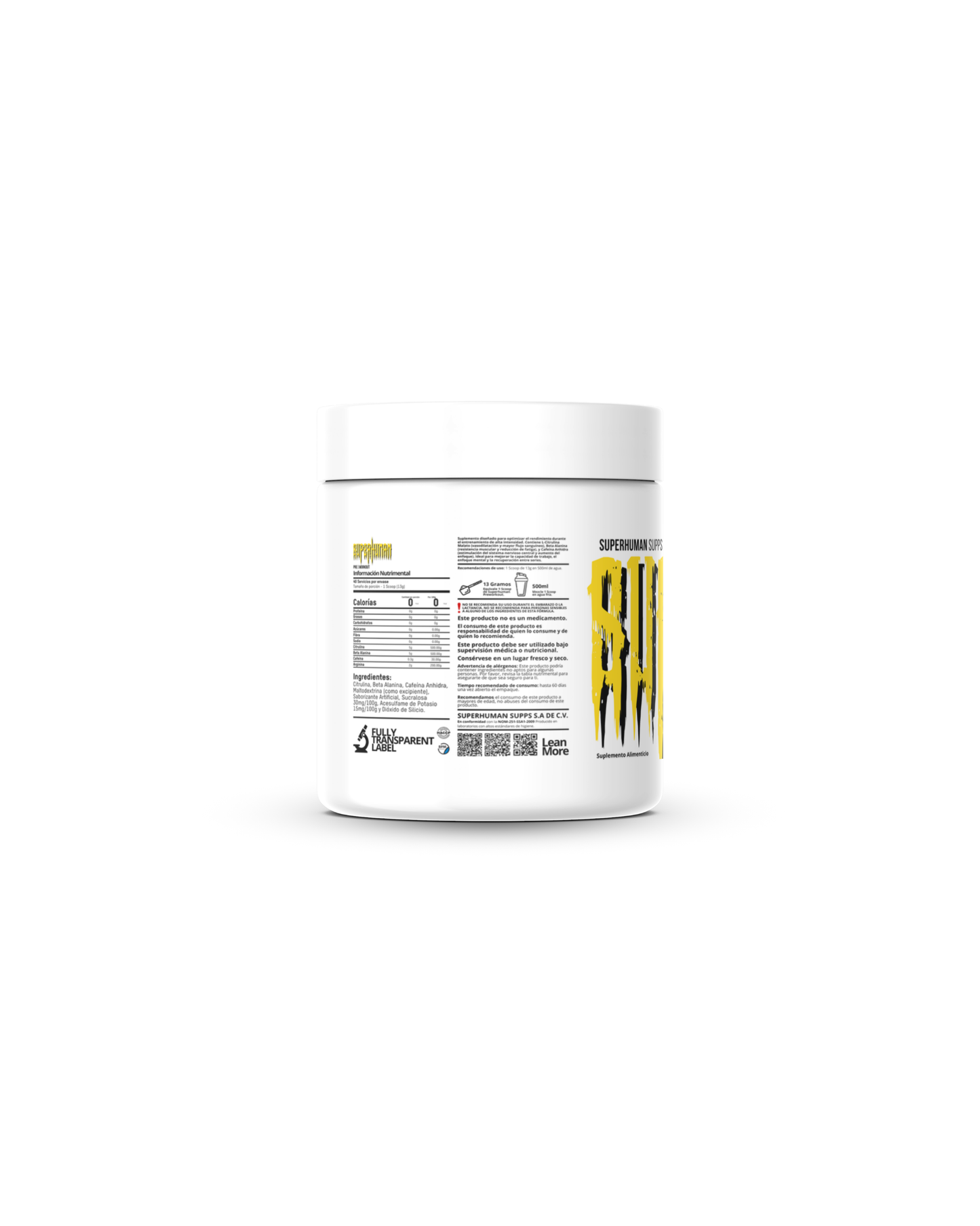 Superhuman® Pre-Workout | Heavy Pineapple | 40 Servicios