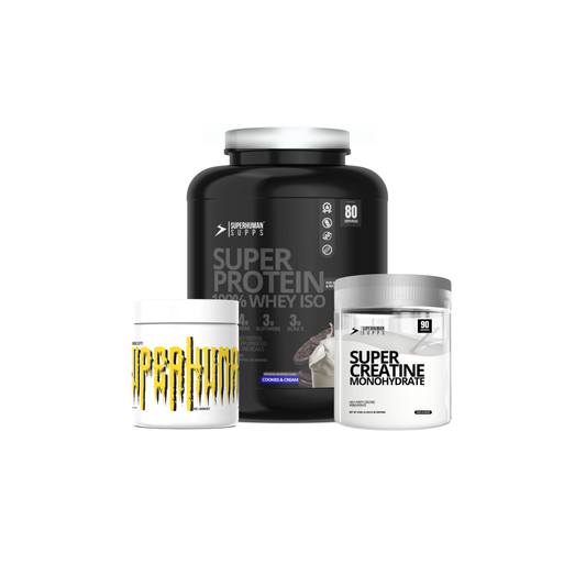 Superprotein 100% Whey ISO + Superhuman® Pre-Workout + Supercreatine Monohydrate